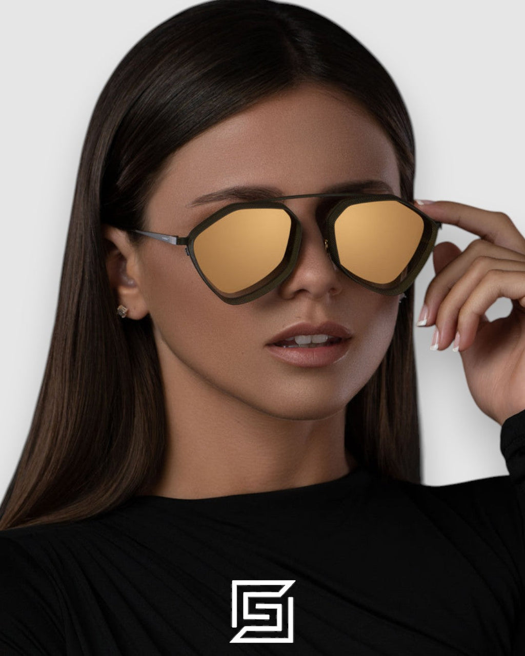 Vysen The Ezy - E2 Dark Military Green Matte Frame Gold Gradient Lenses