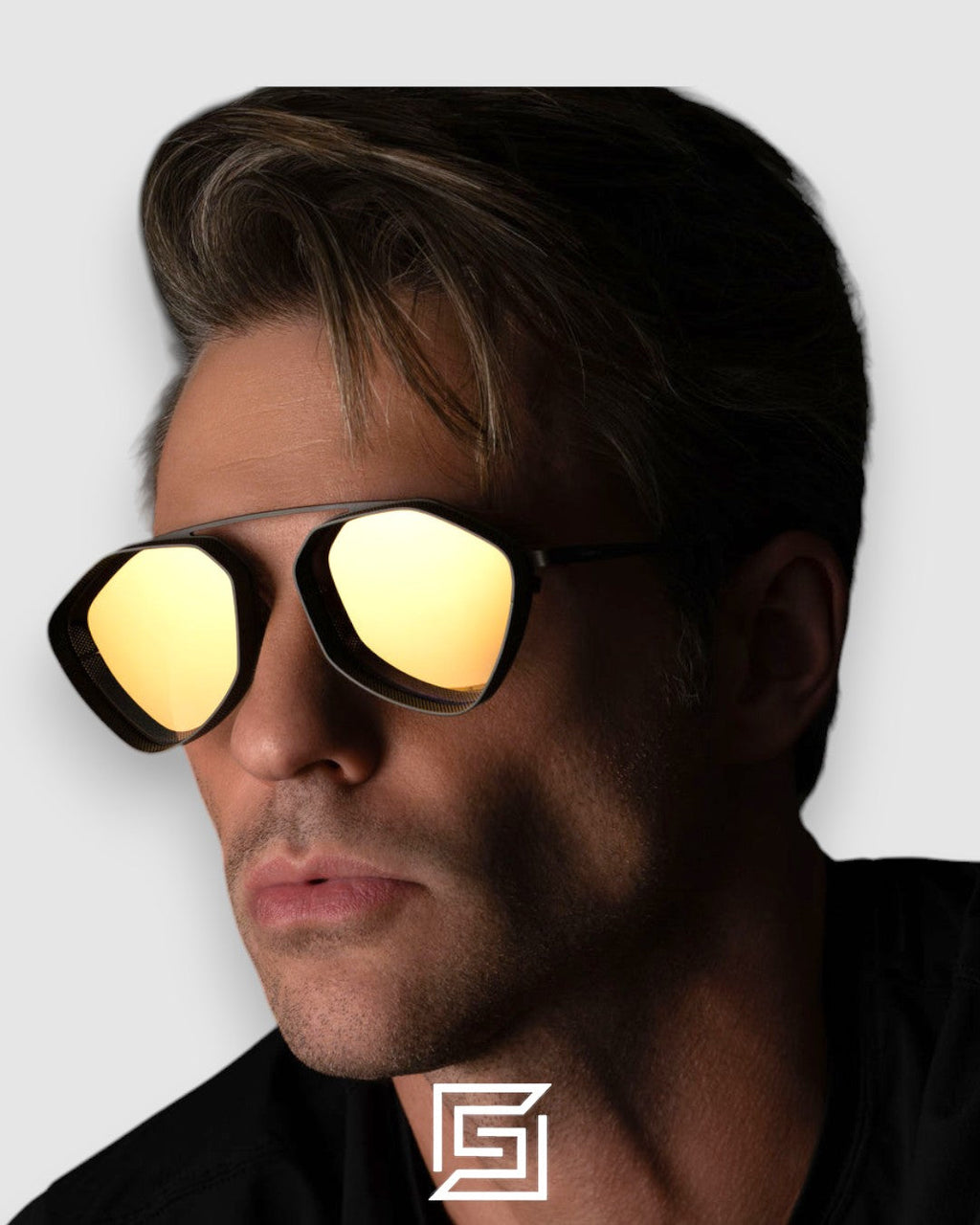 Vysen The Ezy - E2 Dark Military Green Matte Frame Gold Gradient Lenses