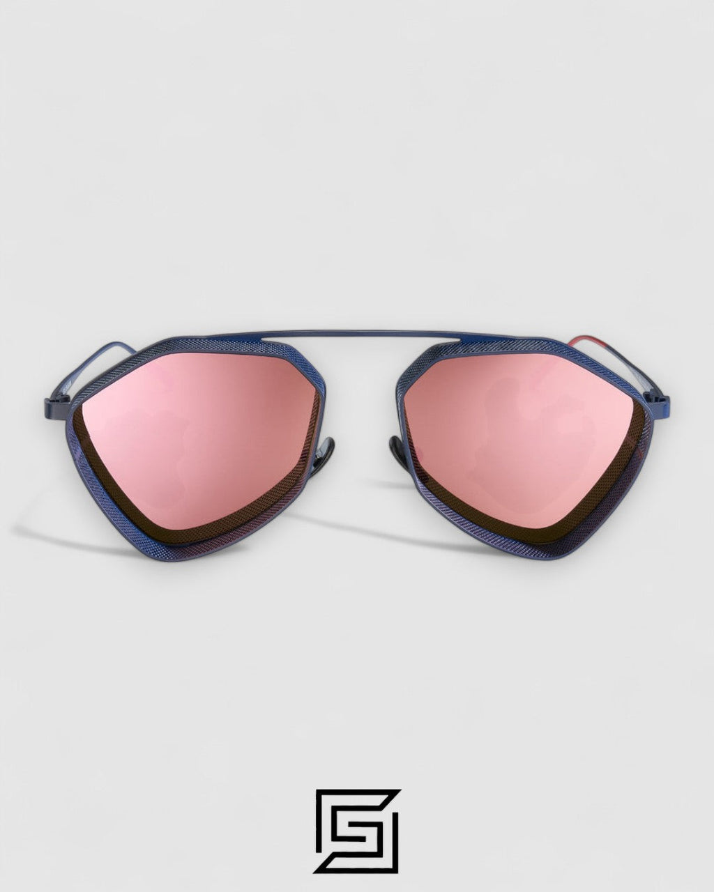 Vysen The Ezy - E5 Dark Blue Matte Frame Rose Gold Mirror Leanses
