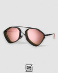 Vysen The Ezy - E6 Dark Black Matte Frame Rose Gold Mirror  Leanses