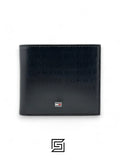 محافظ TOMMY SINGLE WALLET W TH LOGO PRINT SOFT PATTERN METAL LOGO MIDDILE/BLACK