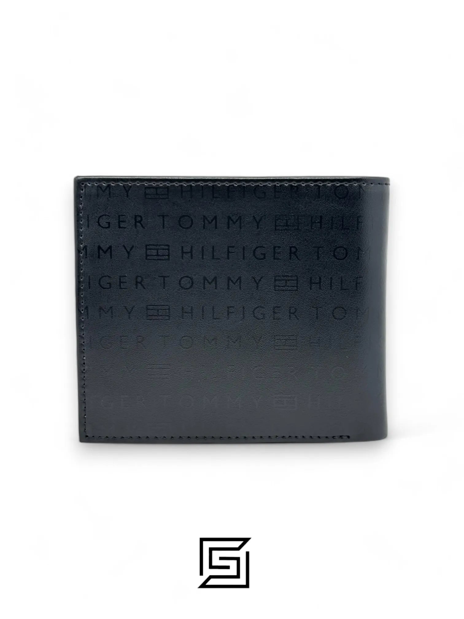 محافظ TOMMY SINGLE WALLET W TH LOGO PRINT SOFT PATTERN METAL LOGO MIDDILE/BLACK