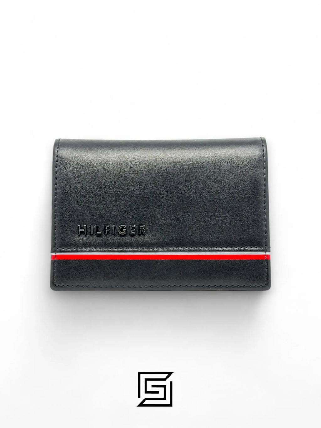 wallets TOMMY SINGLE CREDIT HILFIGER LINE WITH METAL LOGO/BLACK