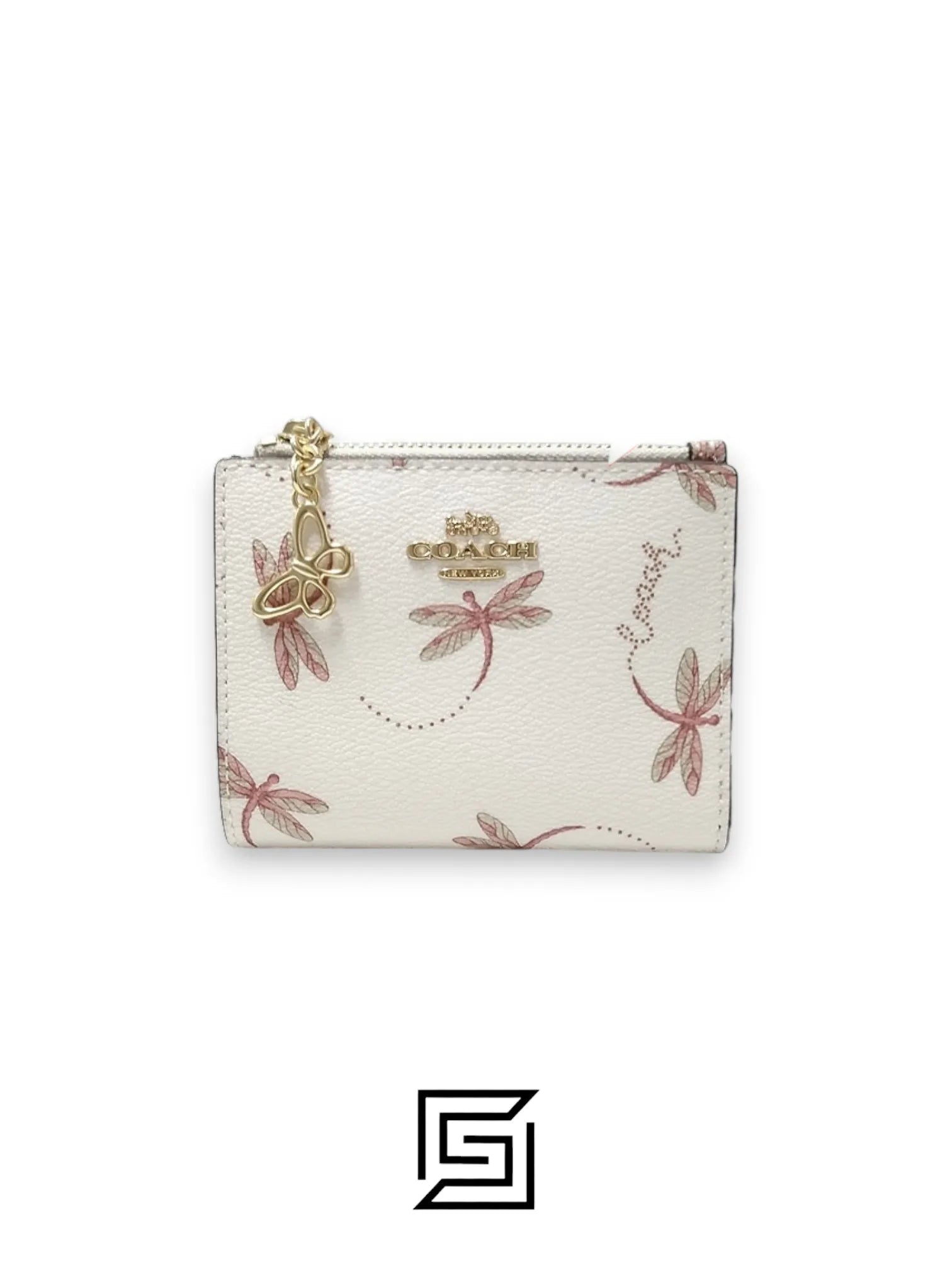 Coach Snap Card Case with Dragonfly Print – Style No. F76879