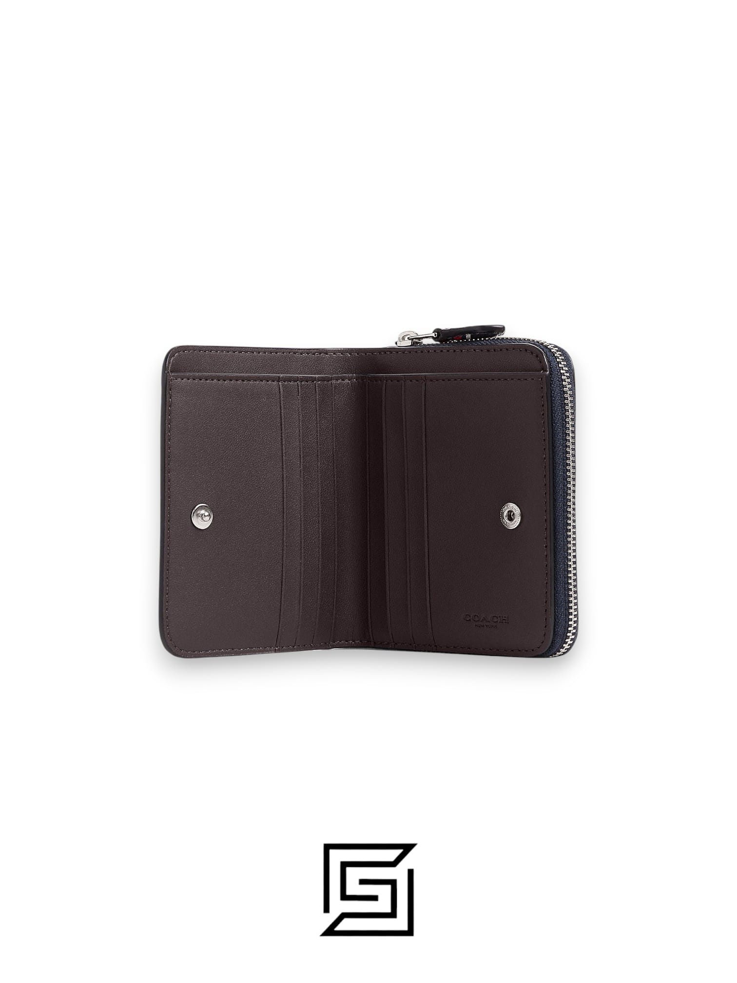 Coach Billfold With Strawberry Print CT908 Black