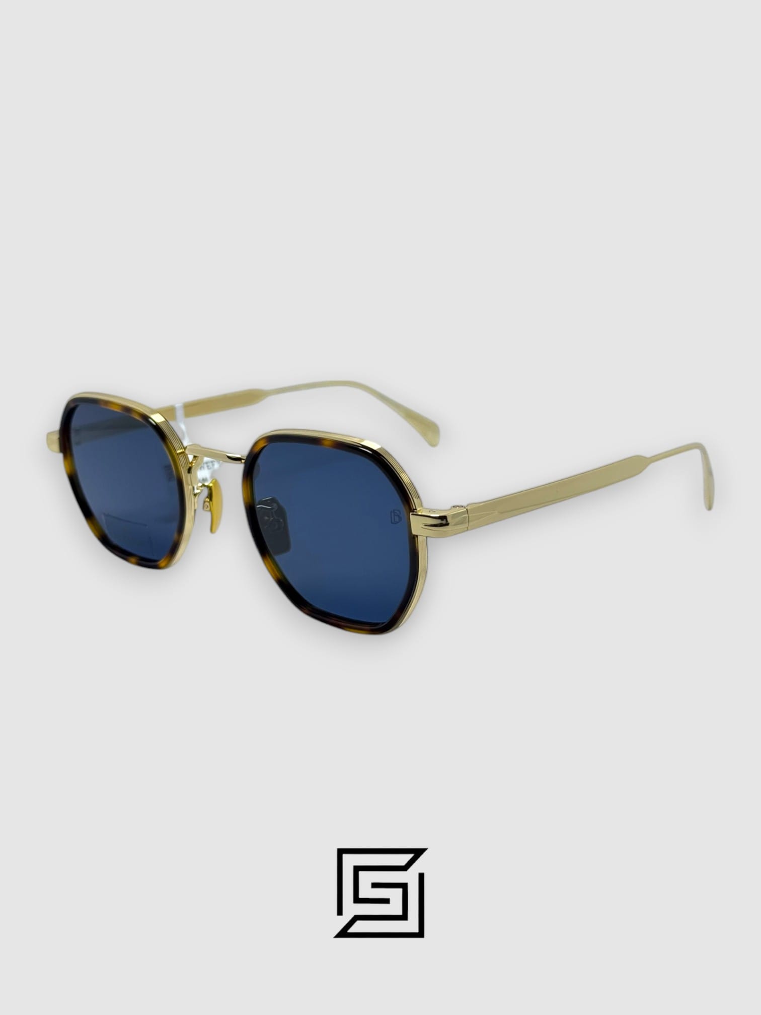 David Beckham DB1097 Sunglasses Men - TIGER/DARK BLUE
