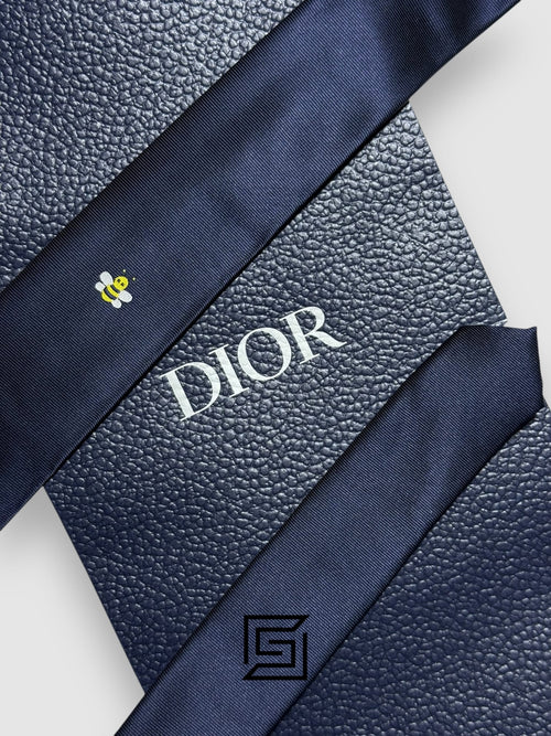 Dior - Navy Blue Color With CD Yellow Bee Logo