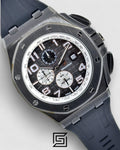 OFFSHORE J03109 3 COUNTERS ON LEFT BIG NUMBERS DIAL-R/BLACK - GREY - GUN BEZEL