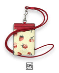 Coach 23679 Fruit Print ID Lanyard Chalk Multi