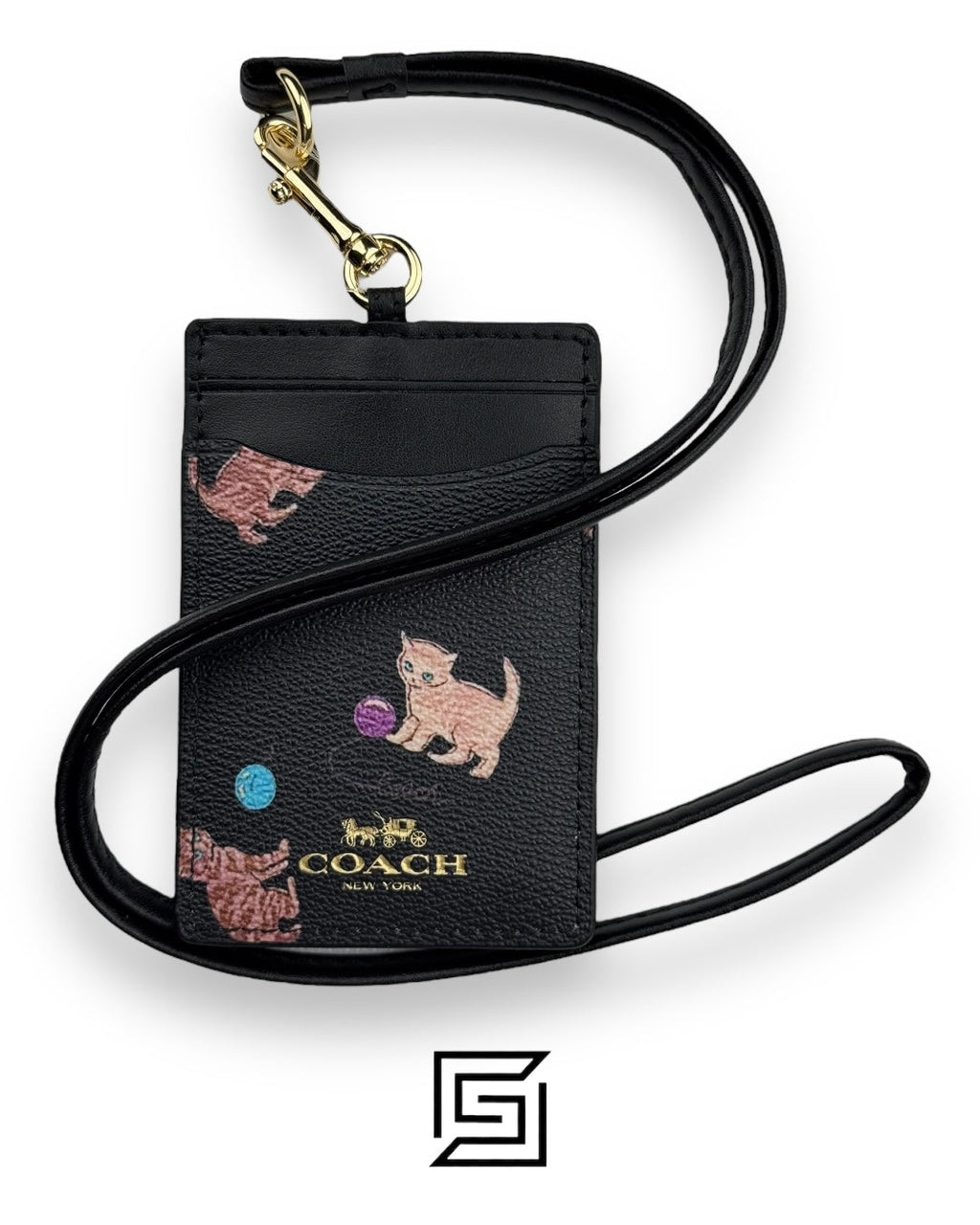 Id Lanyard With Cat Print