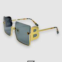 نظارات شمسية بربري BE3131 للنساء - ذهبي_أسود
