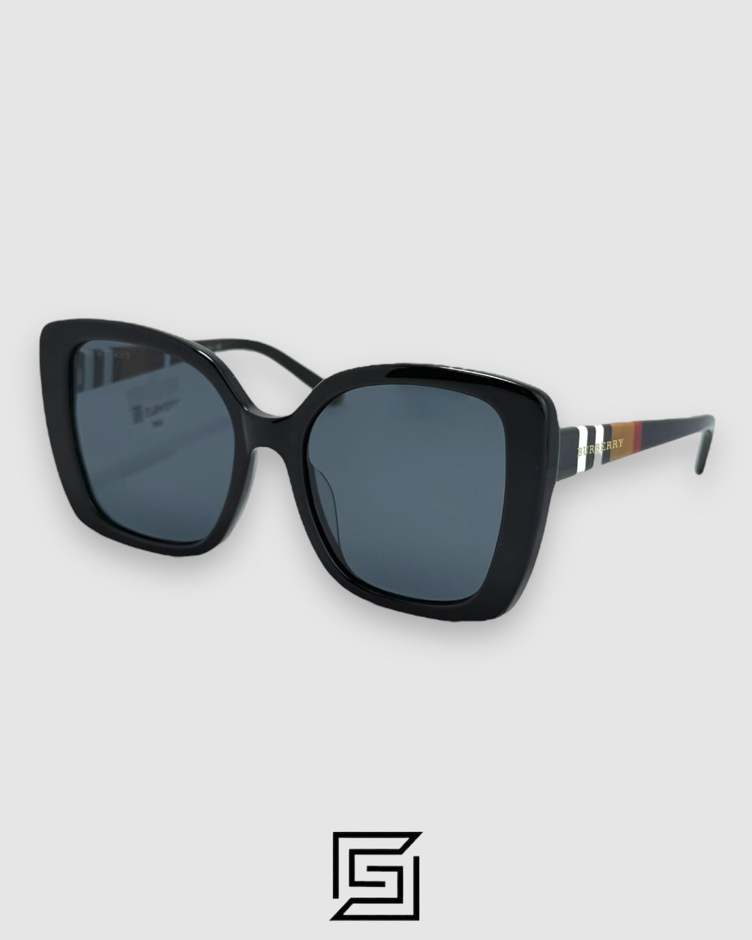 نظارة شمسية Burberry BE4281 للنساء - أسود_أسود