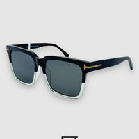 نظارة شمسية TOMFORD TF0952 للجنسين - نصف أسود - أسود