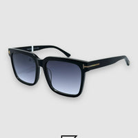 نظارات شمسية للجنسين TOMFORD TF0952 - أسود_رمادي