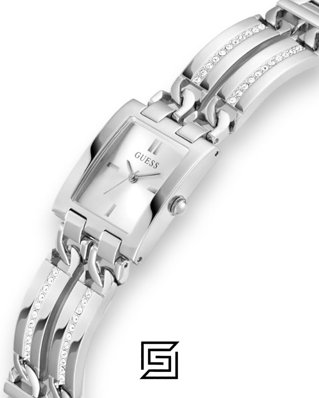 GUESS Ladies SILVER Tone Analog Watch GW0668L1