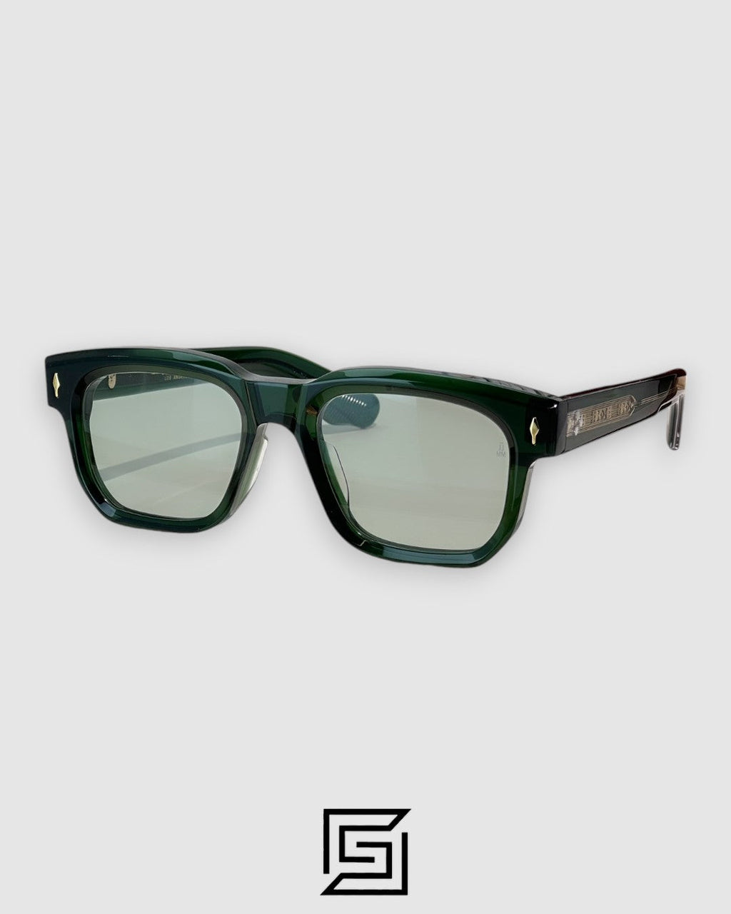 Jacques Marie Mage PLAZA Sunglasses - TRANSPARENT GREEN -LIGHT GREEN