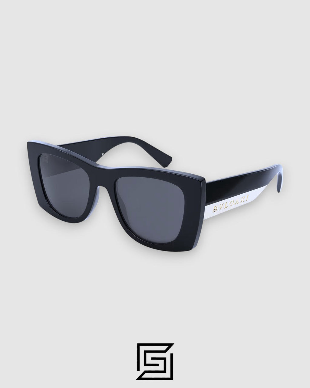 نظارات شمسية BVLGARI BV40038 للنساء - أسود_رمادي