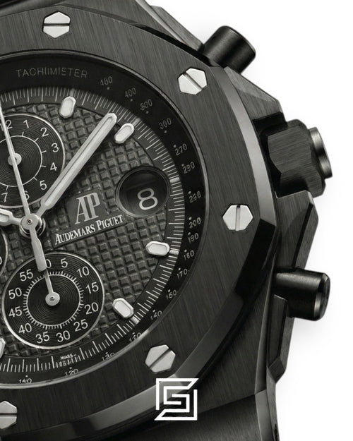 Audemars Piguet Royal Oak Offshore Full Black – Rubber Strap – Quartz