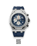 AP Royal Oak Offshore Chronograph Blue Silver Bezel 42mm