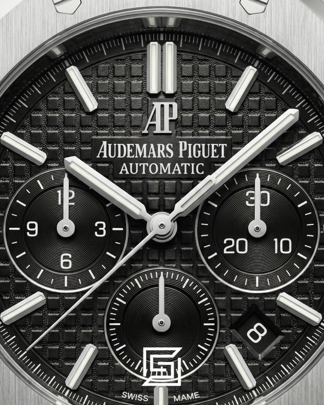 Audemars Piguet Royal Oak Chronograph Black Tapisserie – Stainless Steel – Quartz