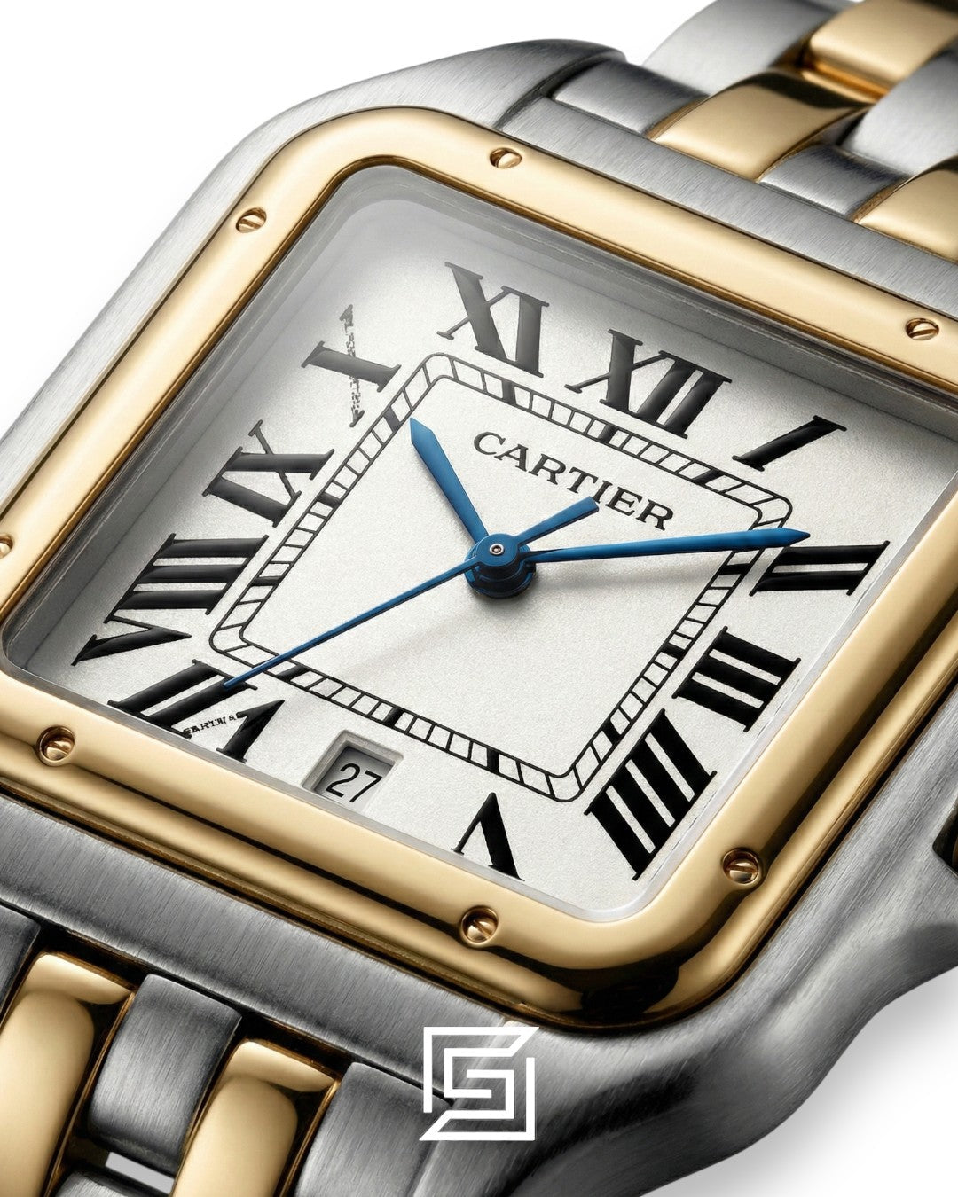 Cartier Santos 644329 Quartz White Roman Dial Two-Tone - 42mm