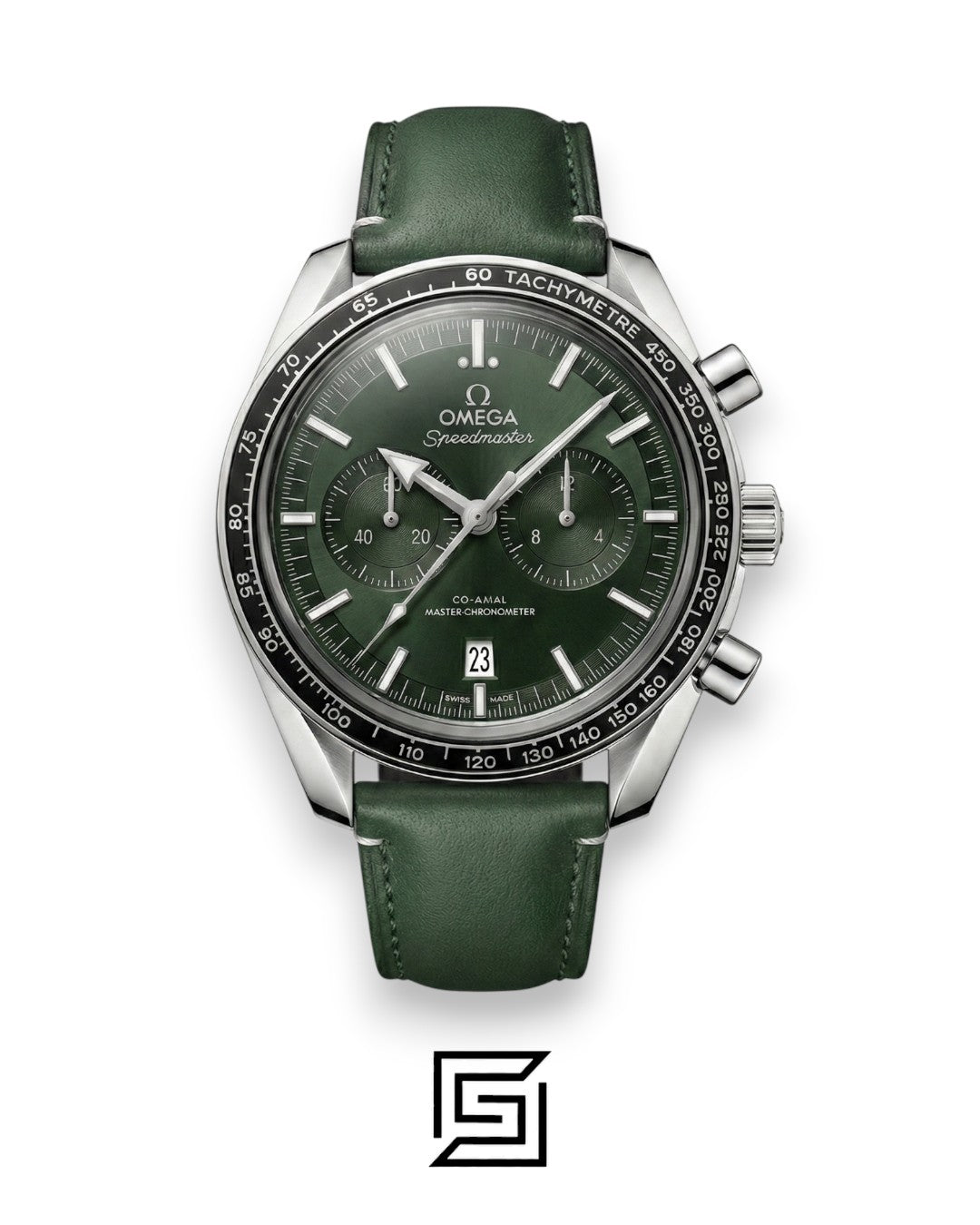 Omega Speedmaster Co-Axial Chronograph – Green Dial & Leather Strap