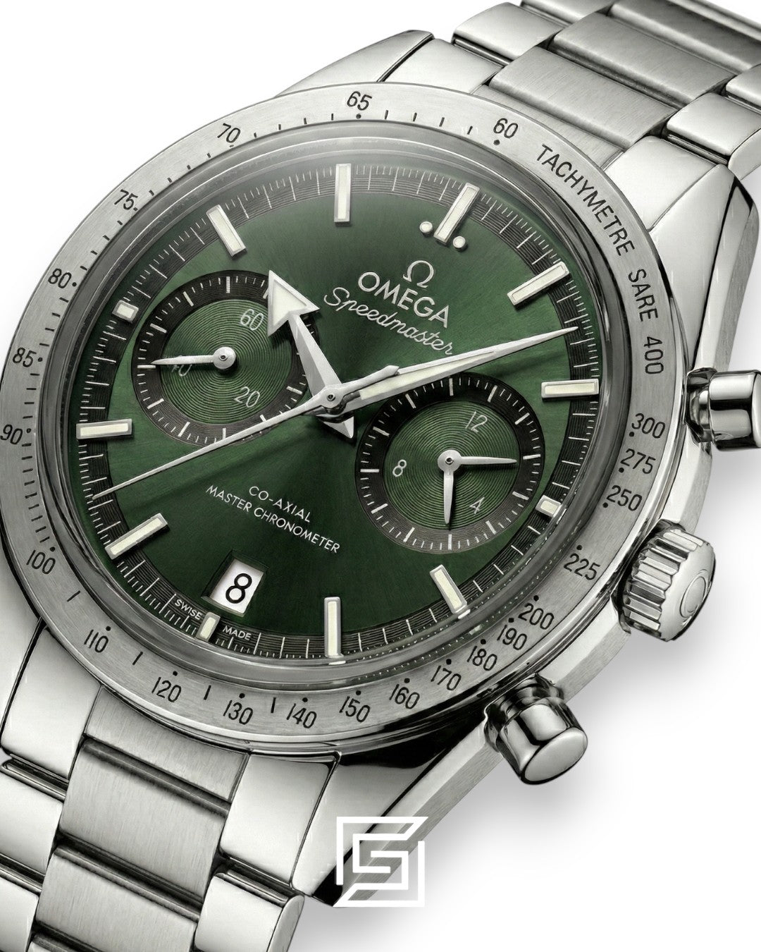 Omega Speedmaster '57 Co-Axial Chronograph – Green Dial & Stainless Steel