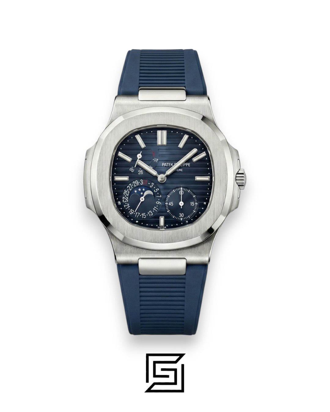 Patek Philippe Grand Complication – Blue Dial × Blue Rubber Strap – Japanese Automatic