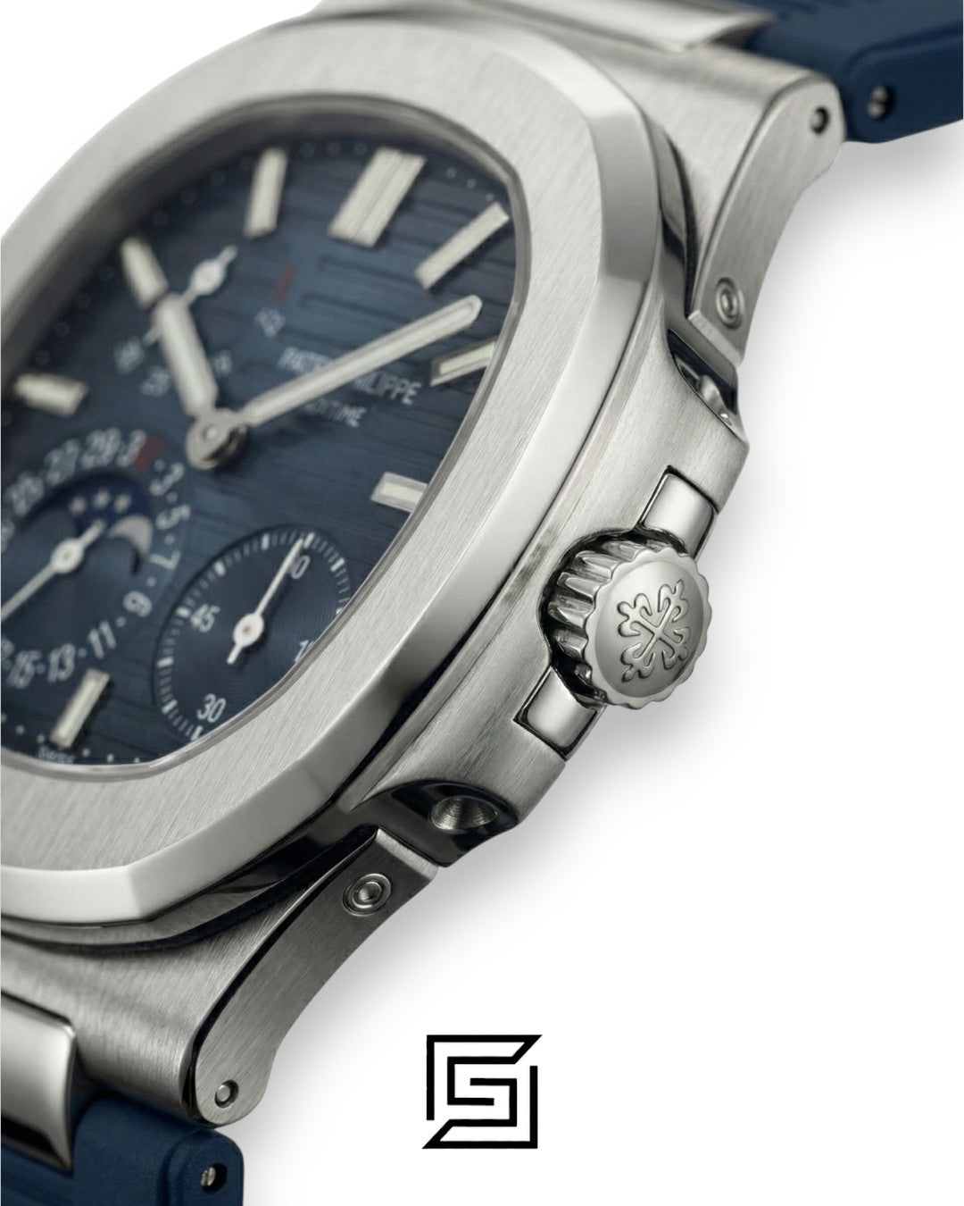Patek Philippe Grand Complication – Blue Dial × Blue Rubber Strap – Japanese Automatic