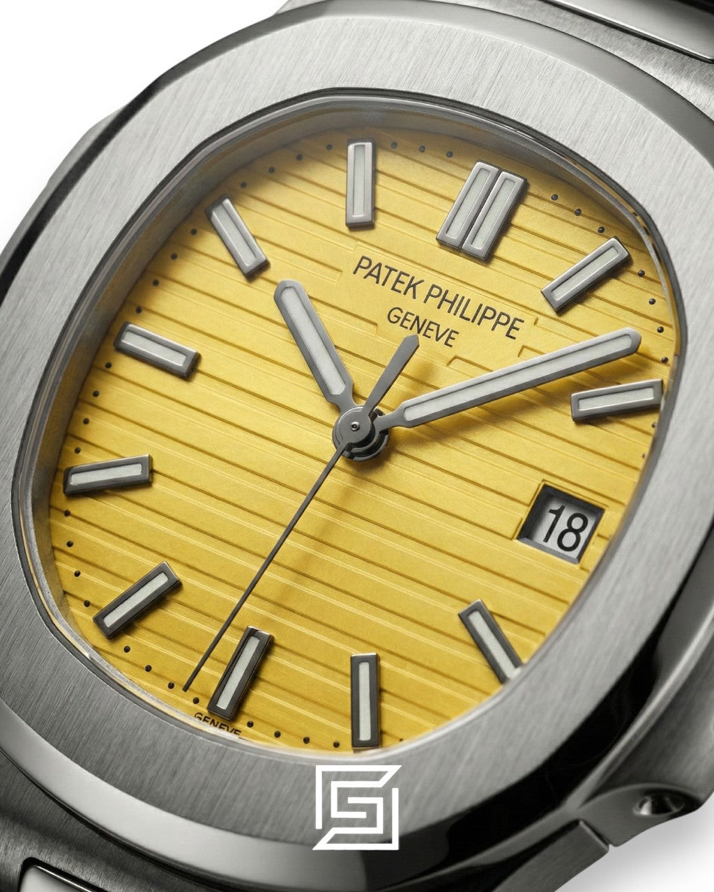 Patek Philippe Nautilus – Yellow Dial – Black Rubber Strap – Japanese Automatic