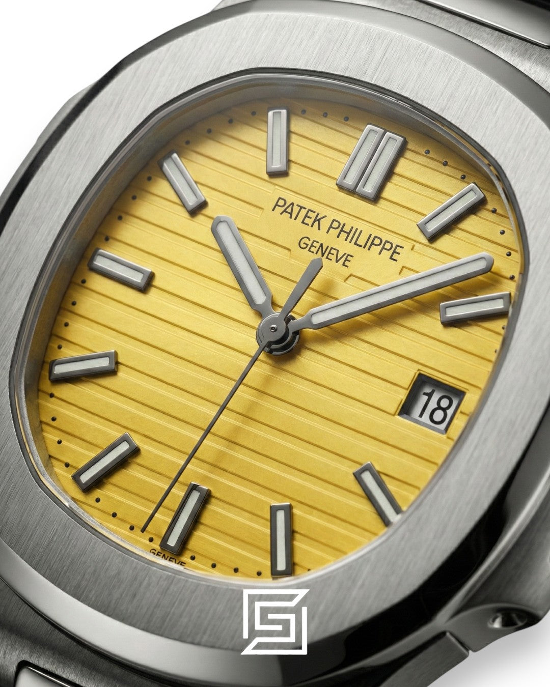 Patek Philippe Nautilus – Yellow Dial – Black Rubber Strap – Japanese Automatic