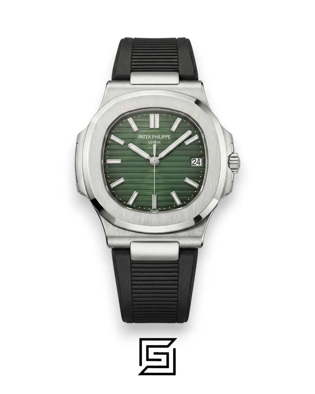 Patek Philippe Nautilus – Green Dial – Black Rubber Strap – Japanese Automatic