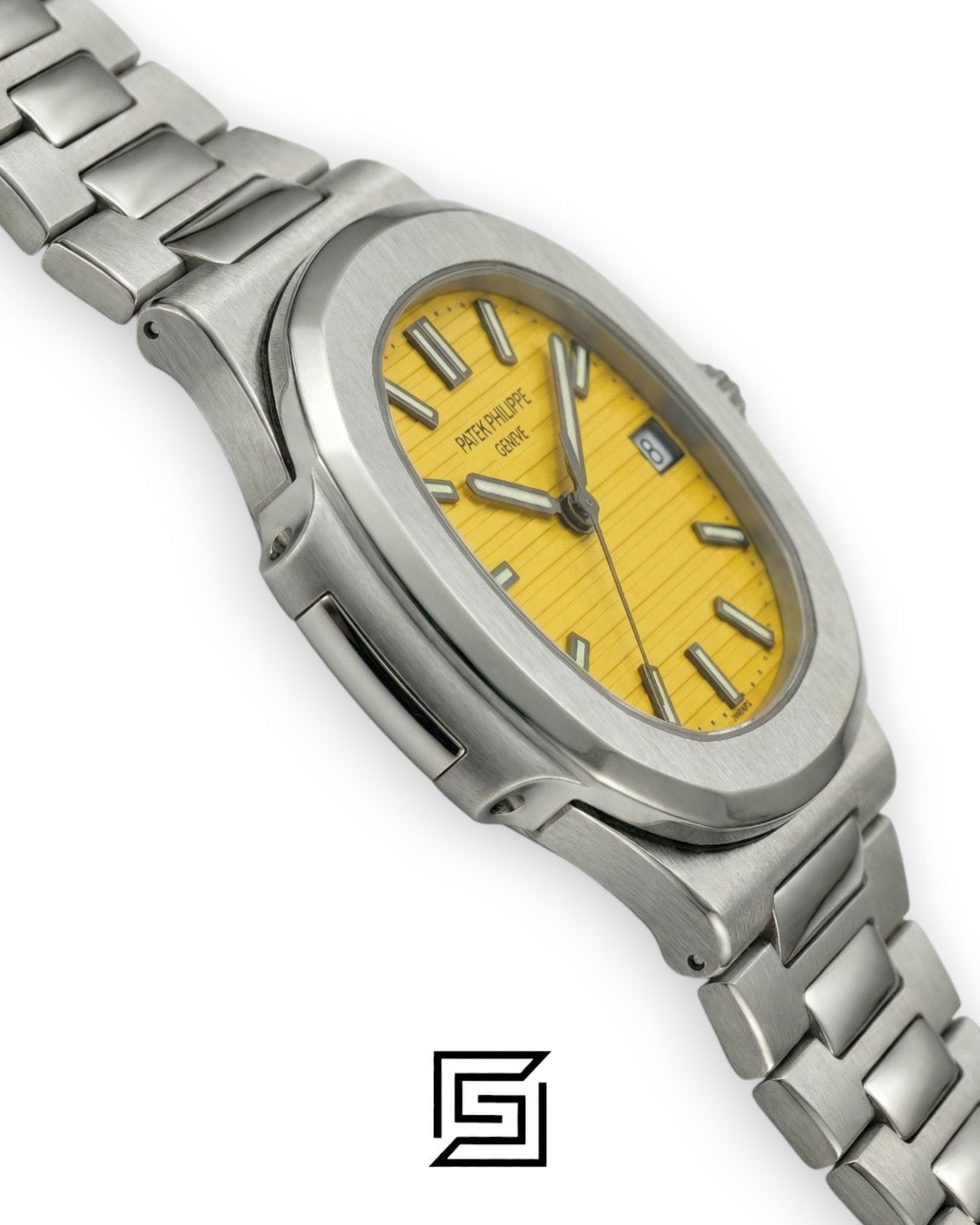 Patek Philippe Nautilus Yellow Dial Stainless Steel Bracelet – Japanese Automatic