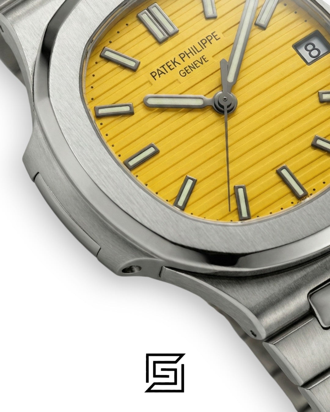 Patek Philippe Nautilus Yellow Dial Stainless Steel Bracelet – Japanese Automatic