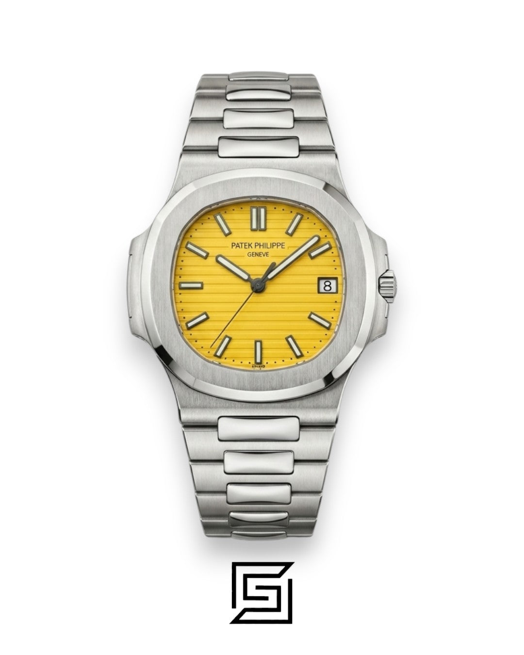 Patek Philippe Nautilus Yellow Dial Stainless Steel Bracelet – Japanese Automatic