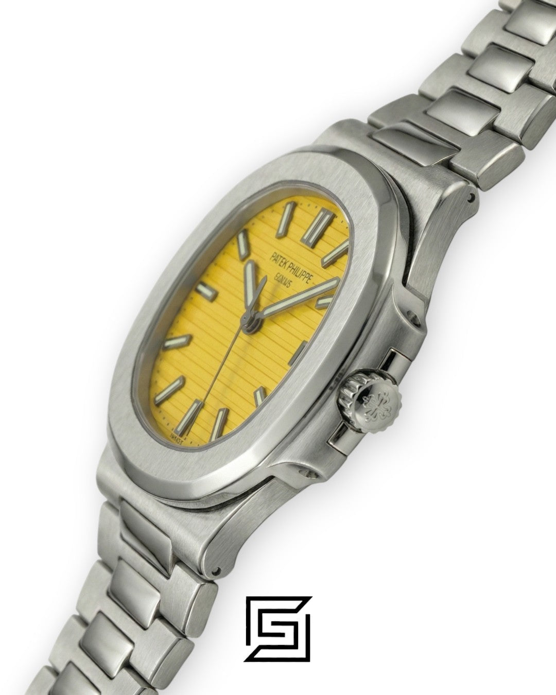 Patek Philippe Nautilus Yellow Dial Stainless Steel Bracelet – Japanese Automatic