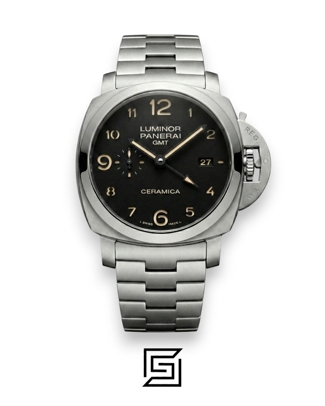 Panerai Luminor GMT Black Dial Stainless Steel Automatic - 44mm