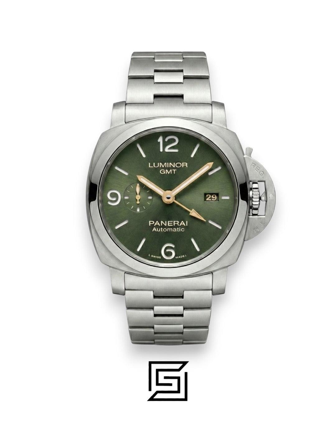 Panerai Luminor GMT Green Dial Stainless Steel Automatic - 44mm