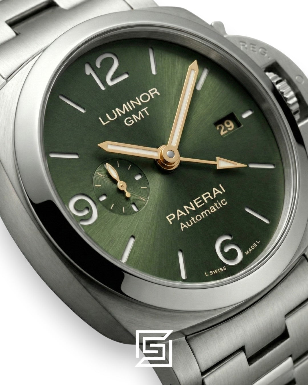 Panerai Luminor GMT Green Dial Stainless Steel Automatic - 44mm