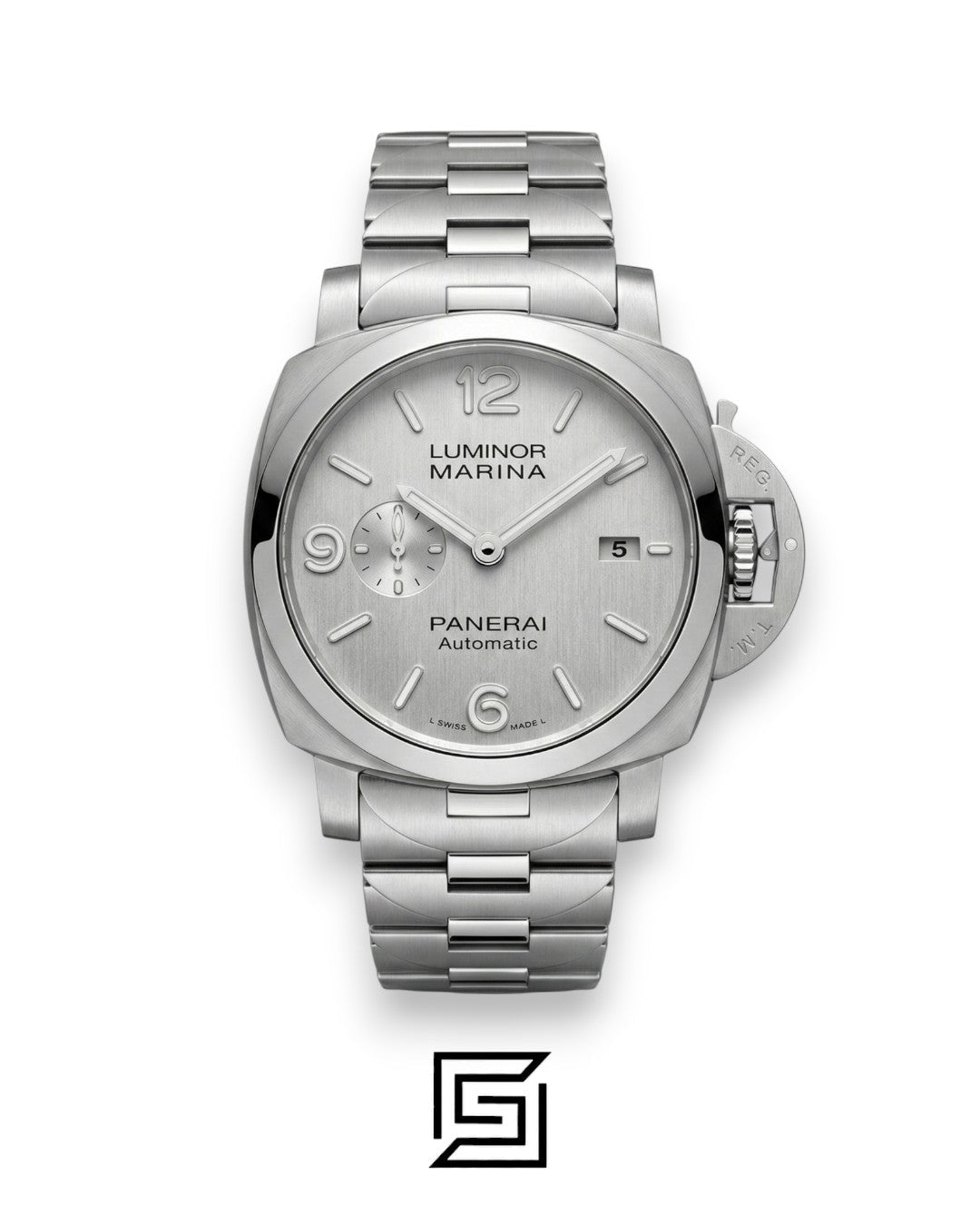 Panerai Luminor Marina Silver Dial Stainless Steel Automatic - 44mm