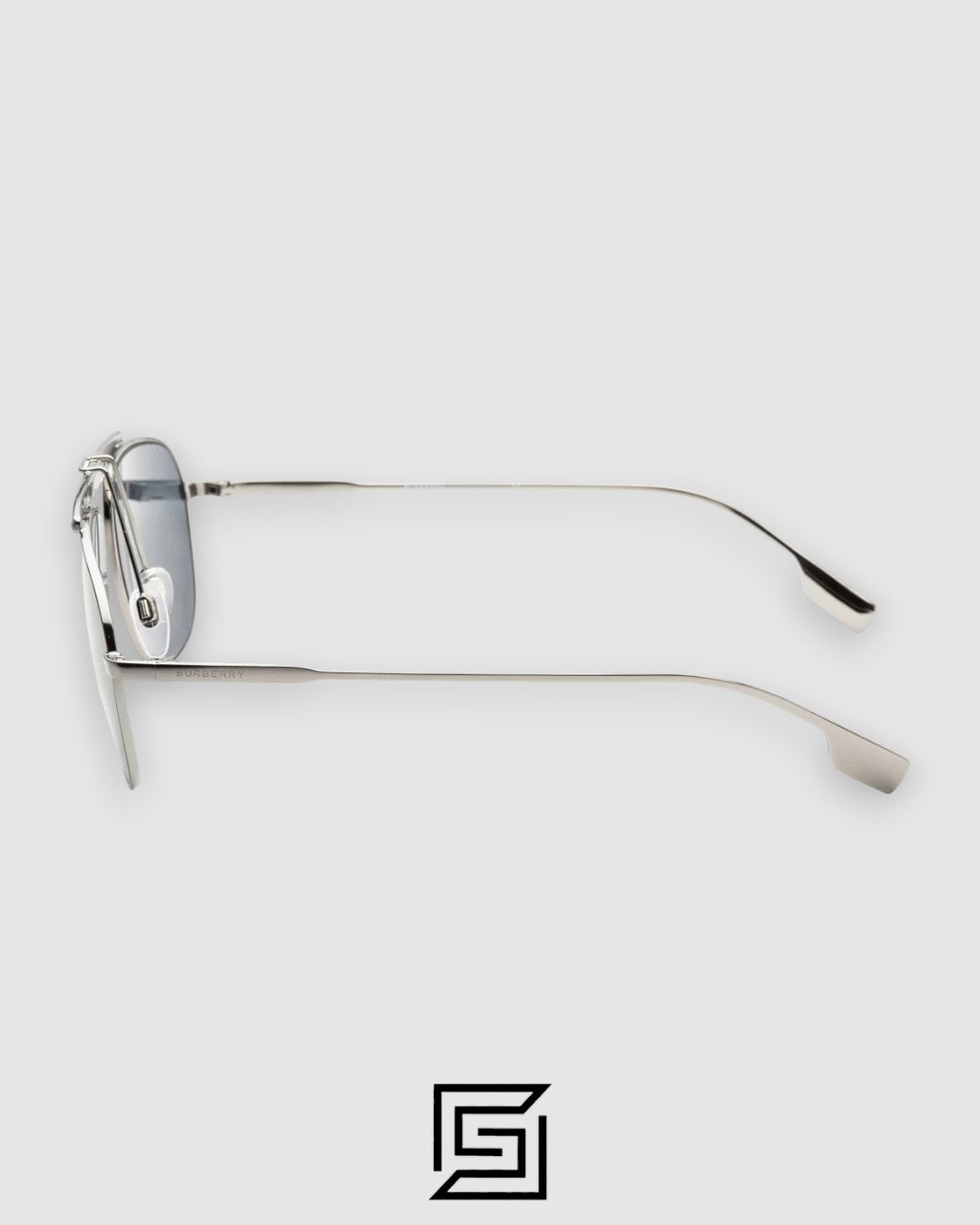 Burberry BE3121 إطار بلون Gun Metal عدسات سوداء