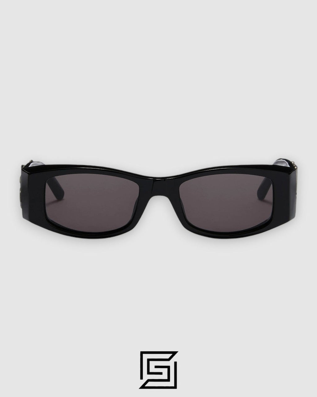 Palm Angels PERI001 إطار أسود مع عدسات سوداء