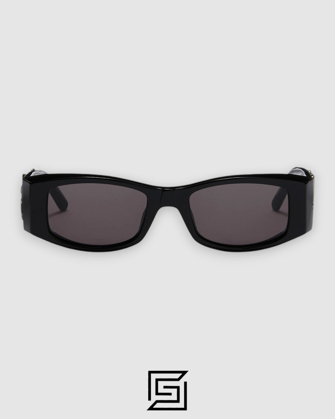 Palm Angels PERI001 إطار أسود مع عدسات سوداء