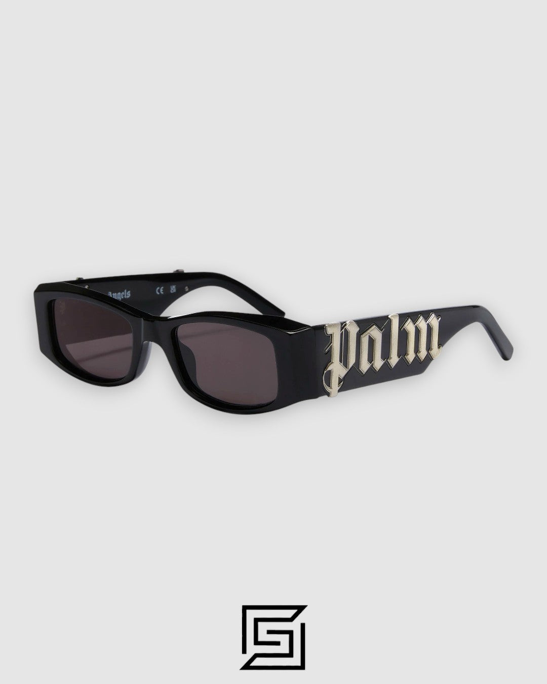 Palm Angels PERI001 إطار أسود مع عدسات سوداء