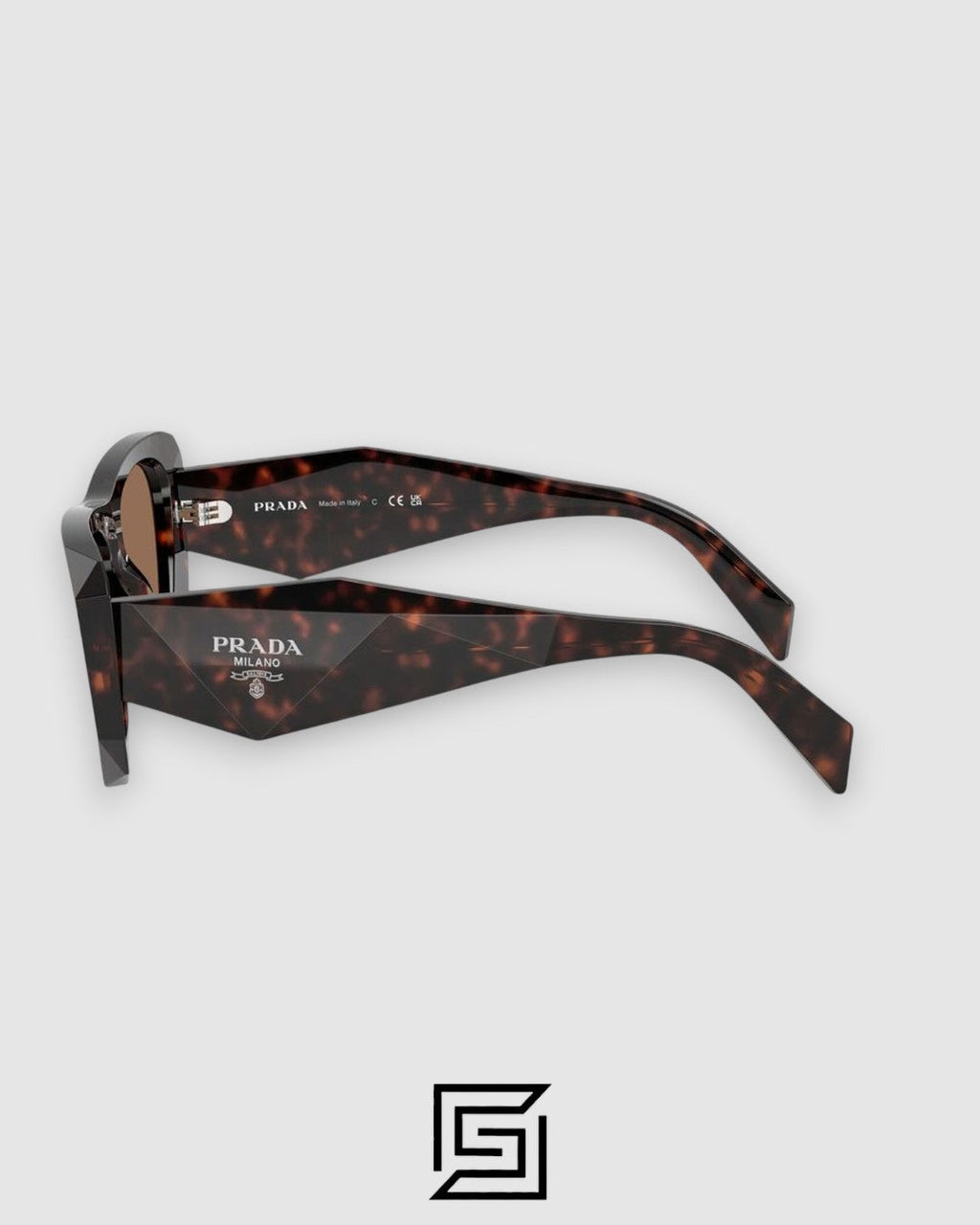 Prada SPR B18 Brown Lenses Tiger Brown Frame