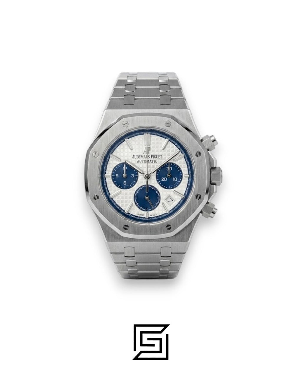 Royal Oak WF0851 Chronograph White Tapisserie Blue Dial – Stainless Steel