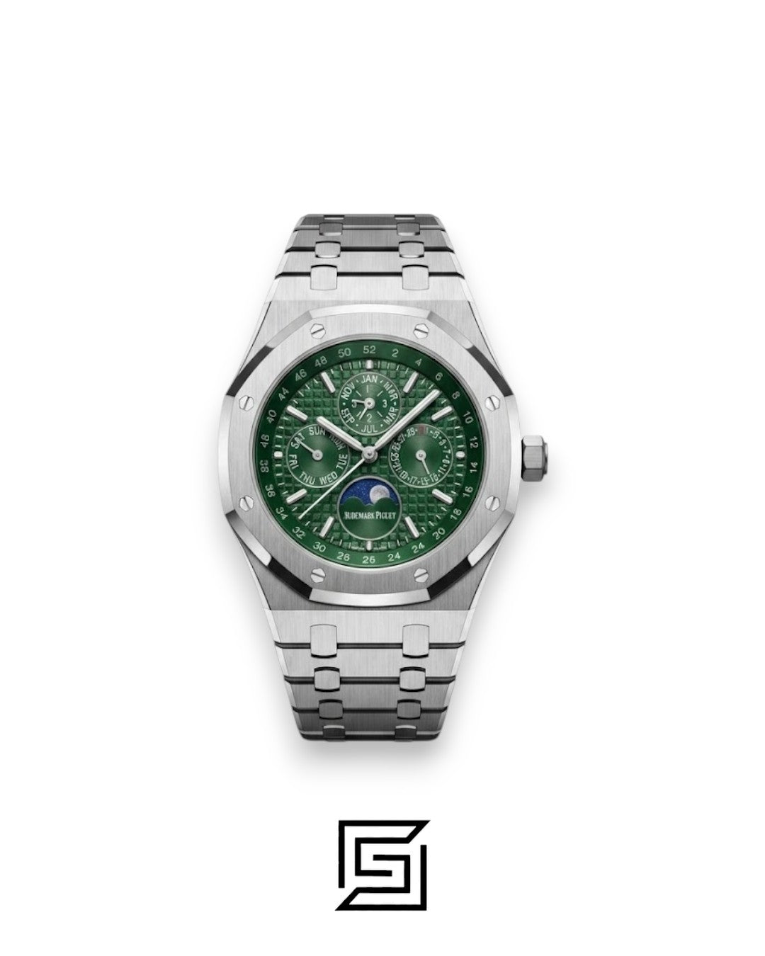 Royal Oak WF0851 Automatic Stainless Steel 316 Perpetual Calendar Green Dial