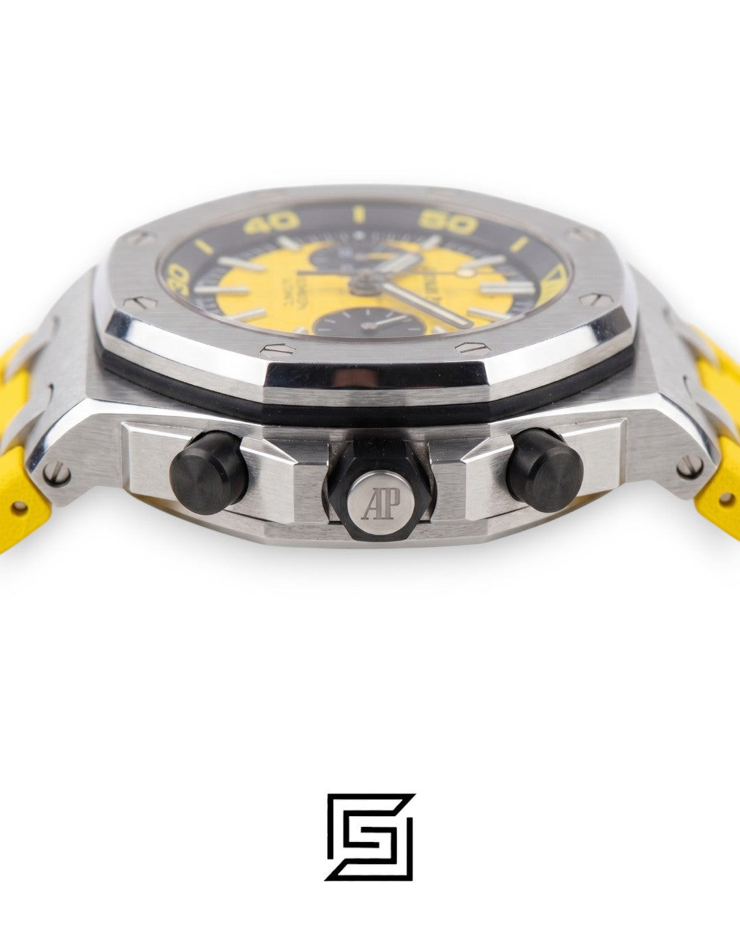 Royal Oak OffShore WF0851 Quartz 2 Counters Rubber Yellow