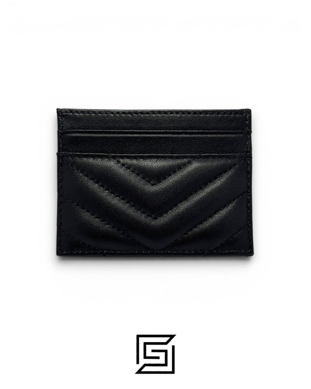 YSL 50085 Credit Card Magnetic Holder Black