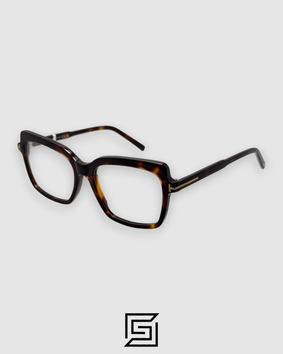 Tom Ford FT5947 إطار تايجر بني
